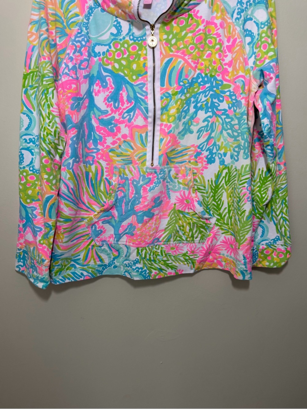 Lilly Pulitzer Skipper Popover Lovers Coral - Picture 3 of 6